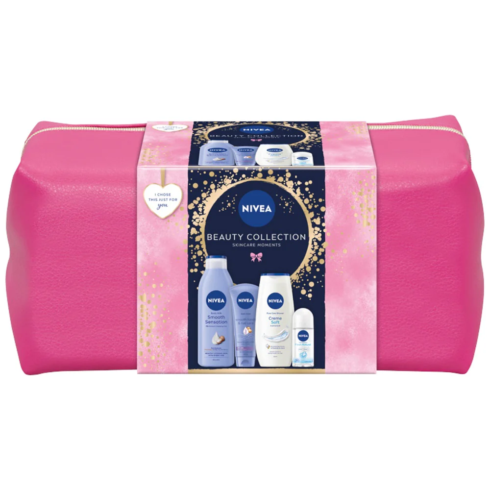 Beauty Collection zestaw antyperspirant roll-on 50ml + mleczko do ciała 250ml + żel pod prysznic 250ml + krem do rąk 100ml + kosmetyczka