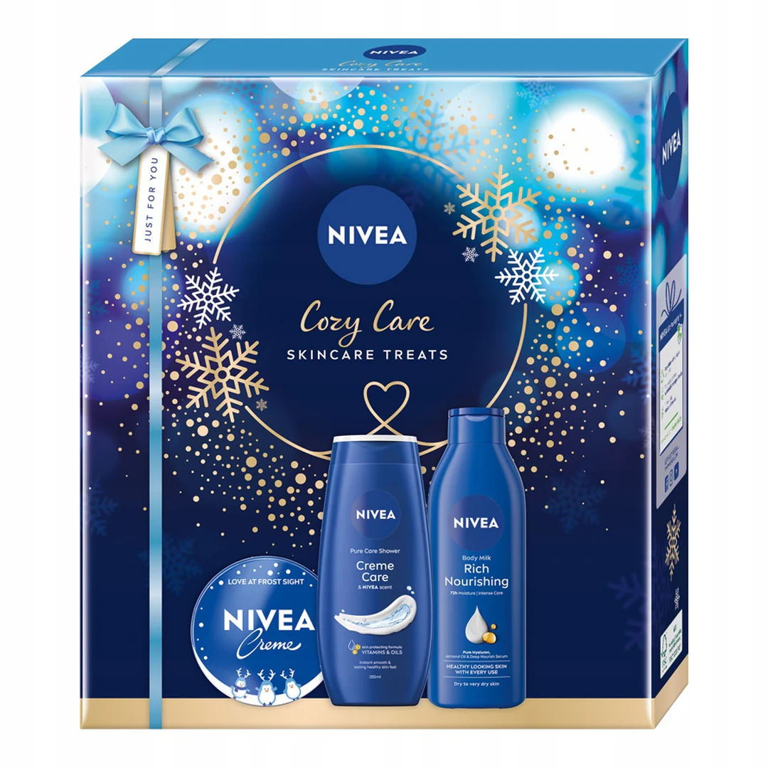 Cozy Care zestaw pielęgnujący żel pod prysznic 250ml + odżywcze mleczko do ciała 250ml + krem uniwersalny 150ml