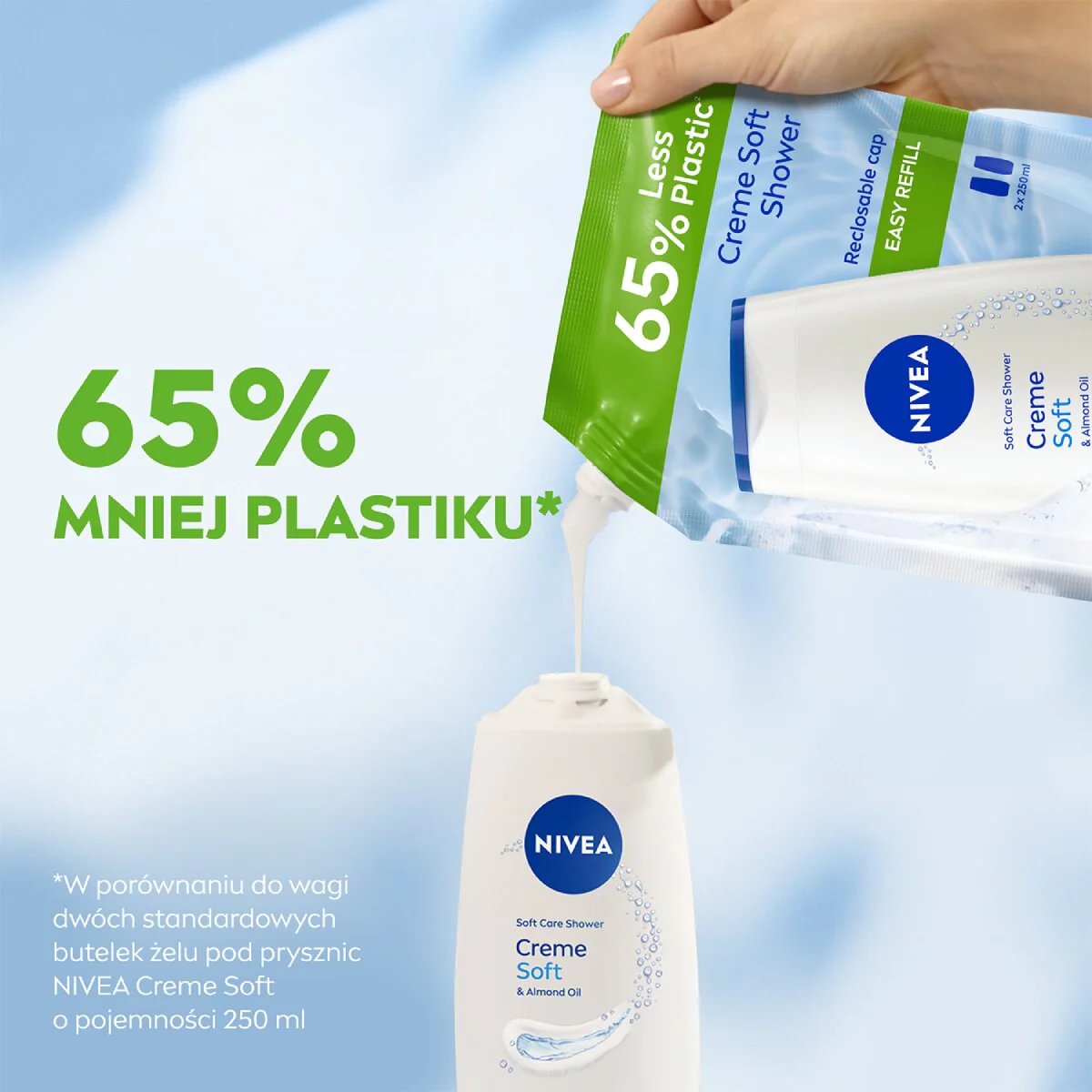 Creme Soft żel pod prysznic opakowanie uzupełniające 500ml - Image 4