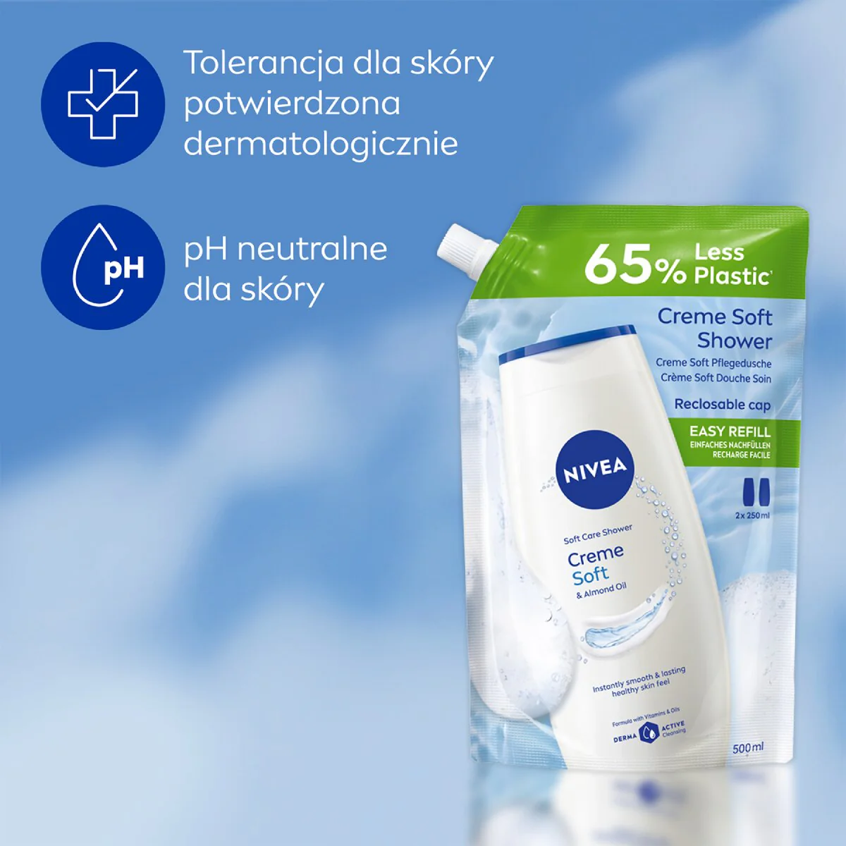 Creme Soft żel pod prysznic opakowanie uzupełniające 500ml - Image 7