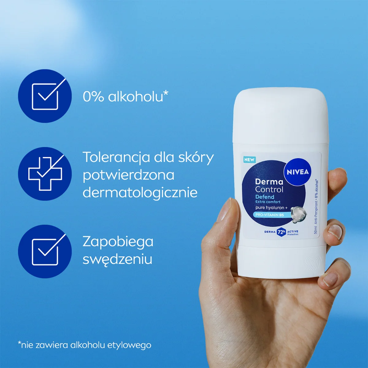 Derma Control Defend antyperspirant w sztyfcie 50ml - Image 6