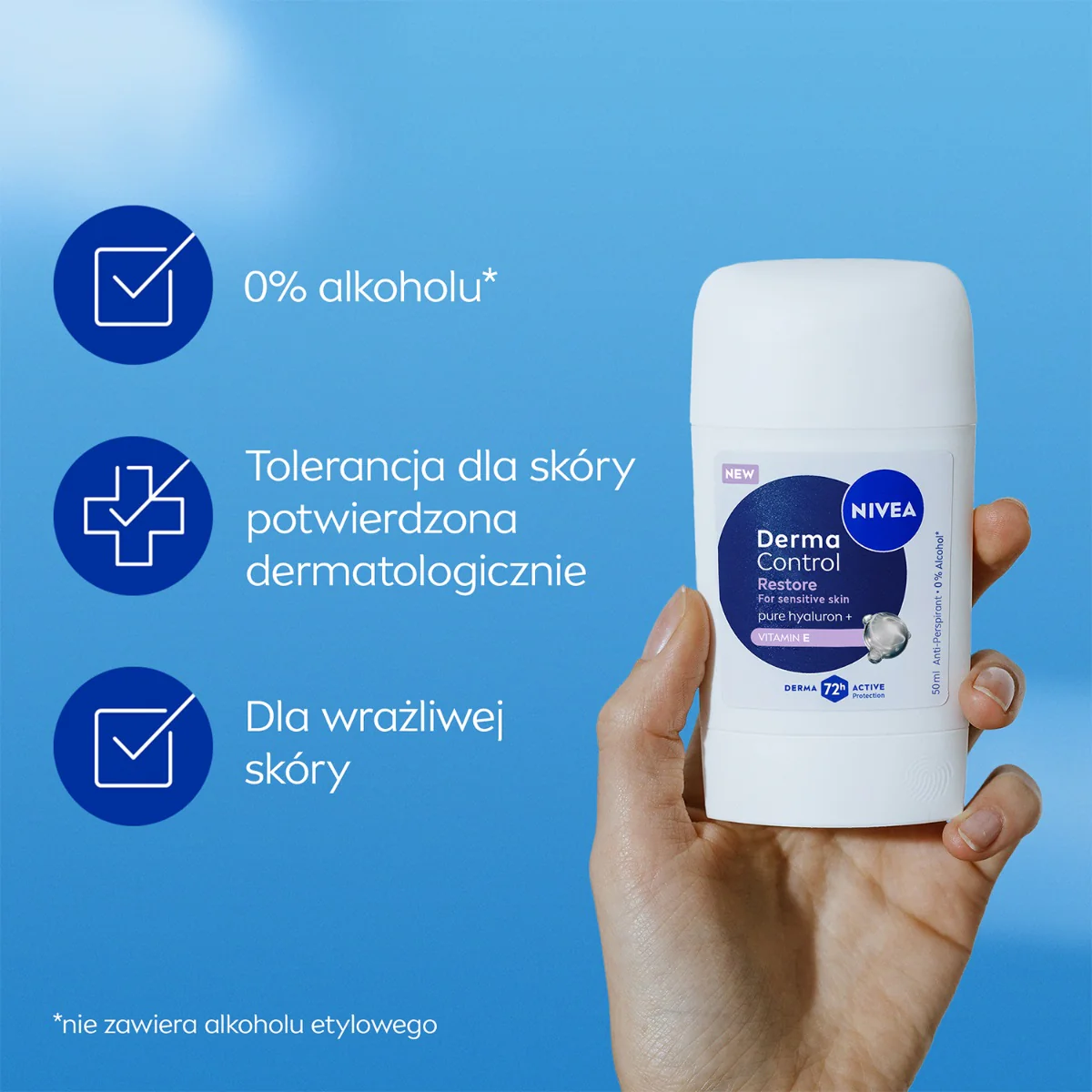 Derma Control Restore antyperspirant w sztyfcie 50ml - Image 10