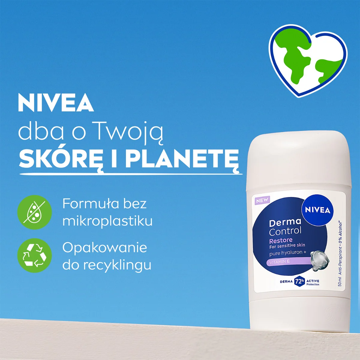 Derma Control Restore antyperspirant w sztyfcie 50ml - Image 5