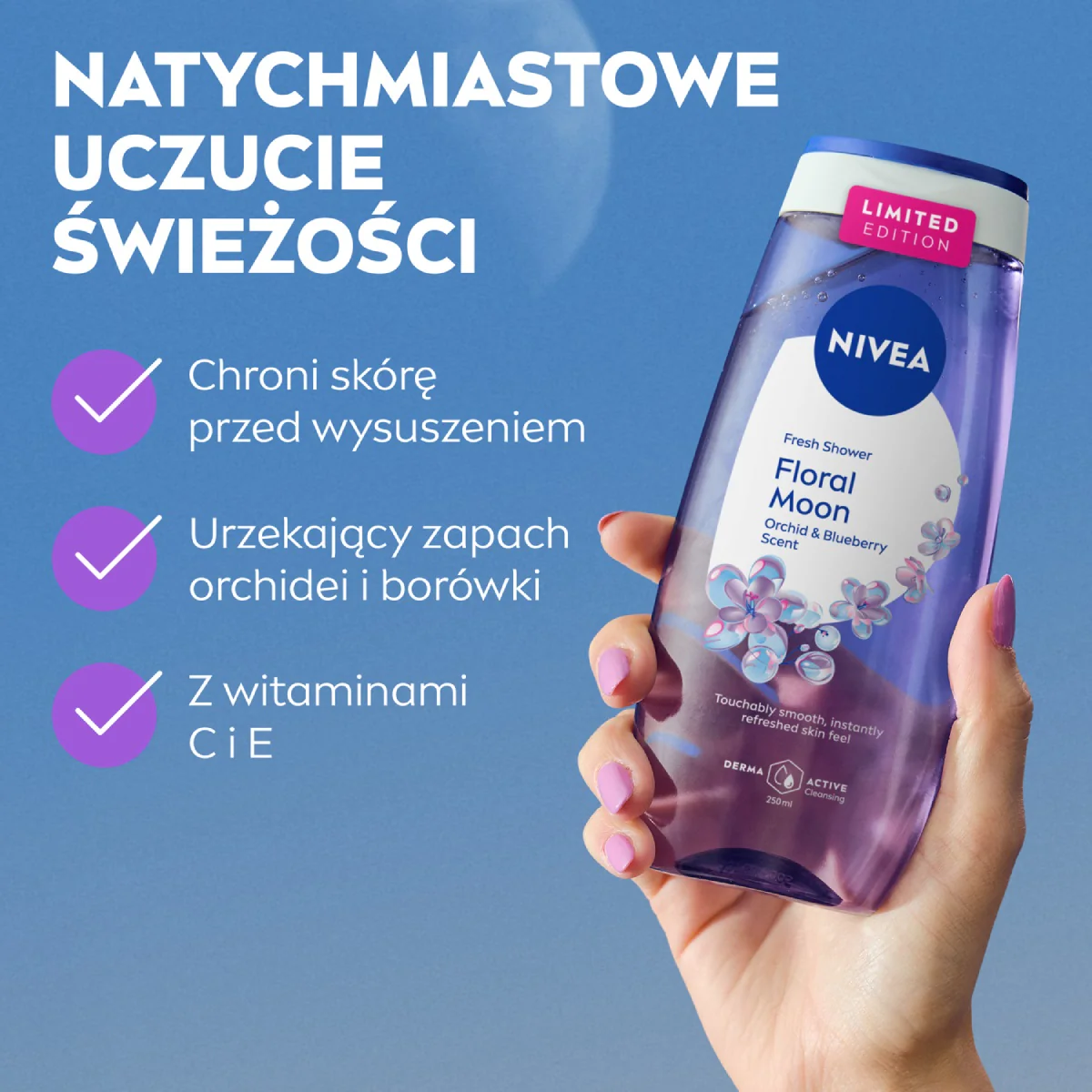 Floral Moon odświeżający żel pod prysznic 250ml - Image 5