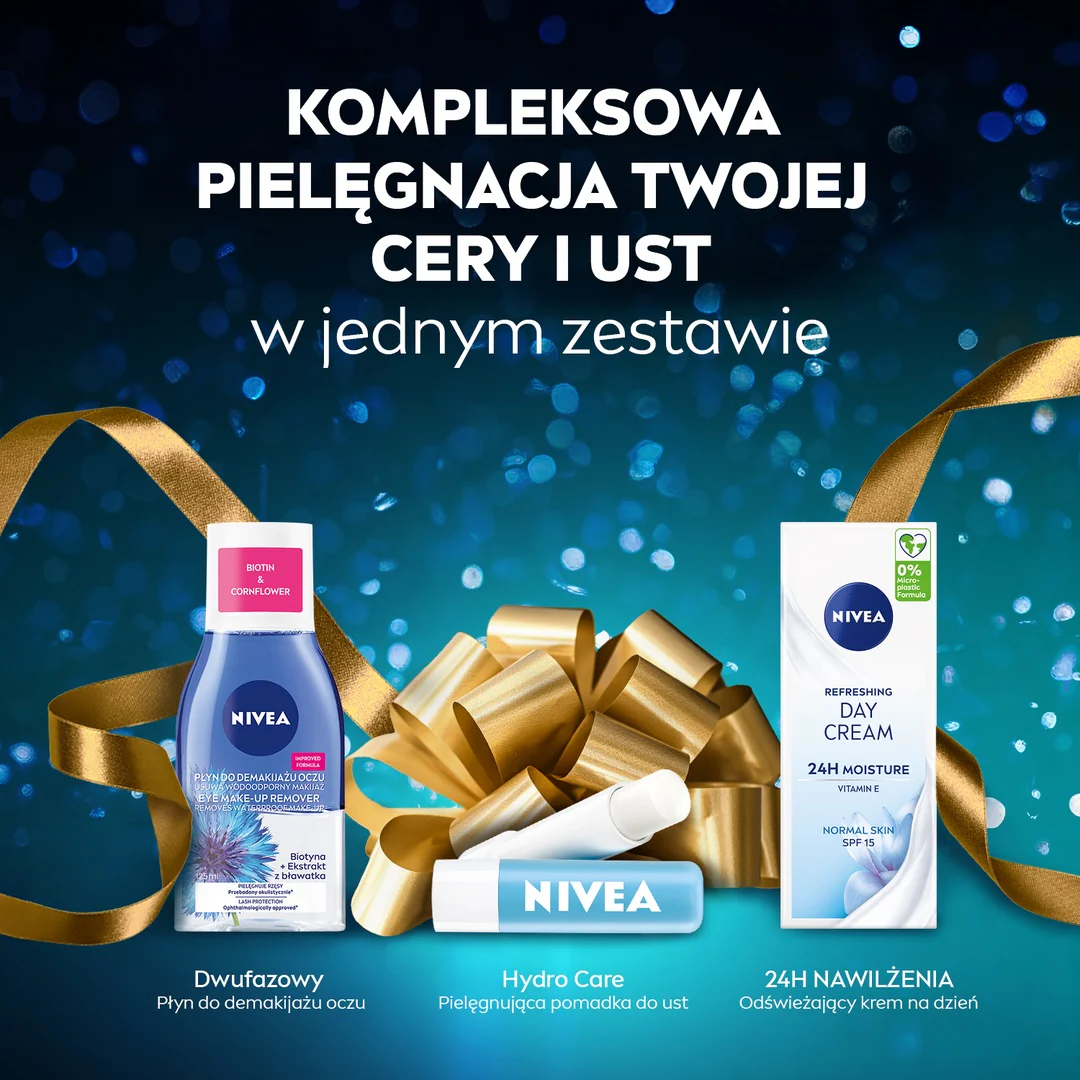 Fresh Skin zestaw odświeżający krem na dzień 50ml + dwufazowy płyn do demakijażu oczu 125ml + pielęgnująca pomadka do ust 4.8g - Image 5