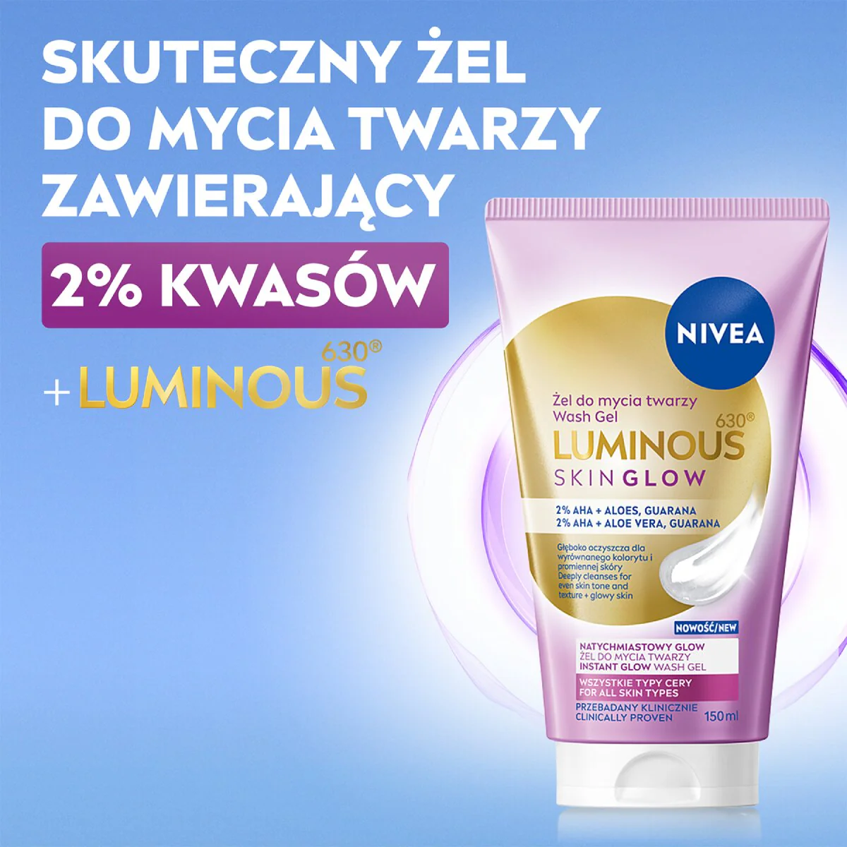 Luminous630® Skin Glow żel do mycia twarzy 150ml - Image 8
