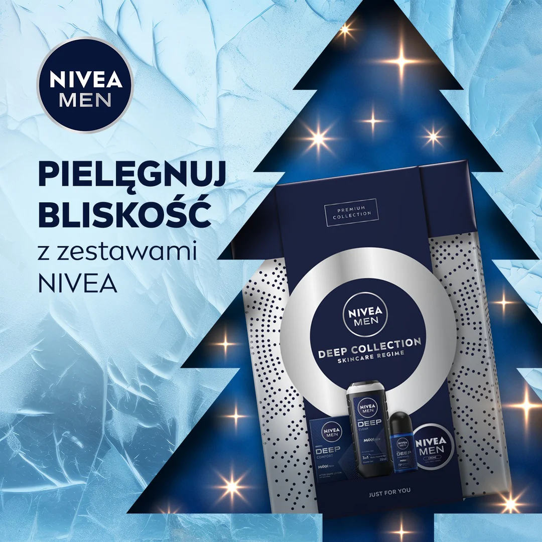 Men Deep Collection zestaw żel pod prysznic 3w1 250ml + antybakteryjna woda po goleniu 100ml + antyperspirant w kulce 50ml + uniwersalny krem 75ml - Image 5