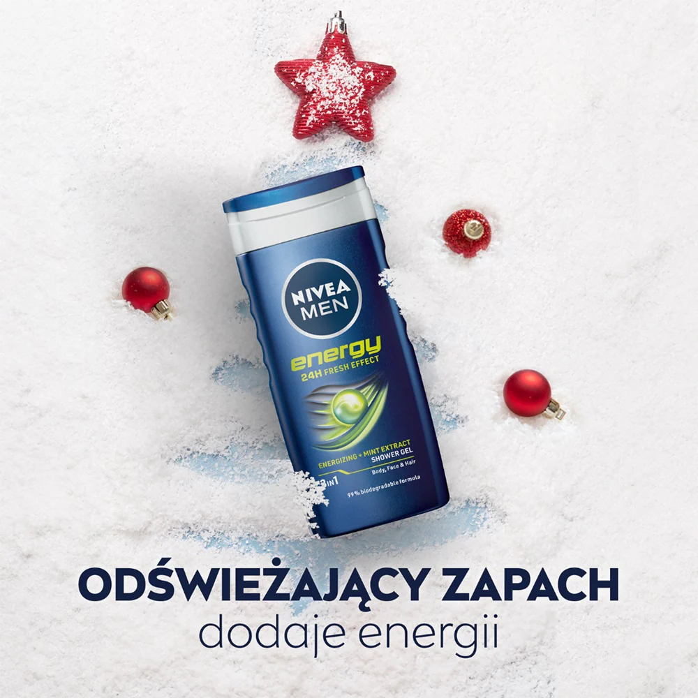 Men Deep Energy zestaw żel pod prysznic 3w1 250ml + antyperspirant spray 150ml - Image 6