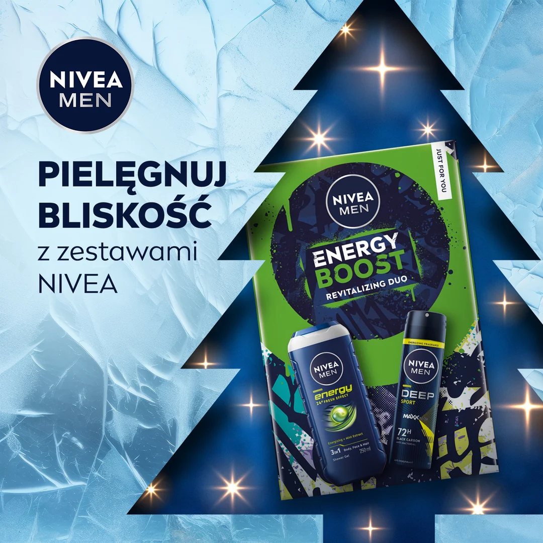 Men Energy Boost zestaw żel pod prysznic 3w1 250ml + antyperspirant w sprayu 150ml - Image 3