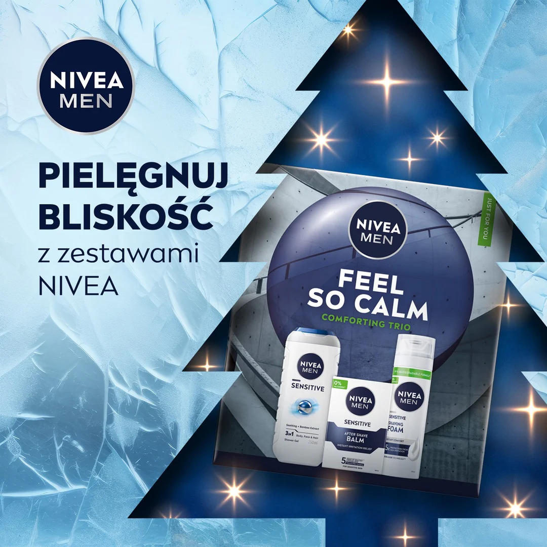 Men Feel So Calm zestaw żel pod prysznic 3w1 250ml + łagodzący balsam po goleniu 100ml + łagodząca pianka do golenia 200ml - Image 6