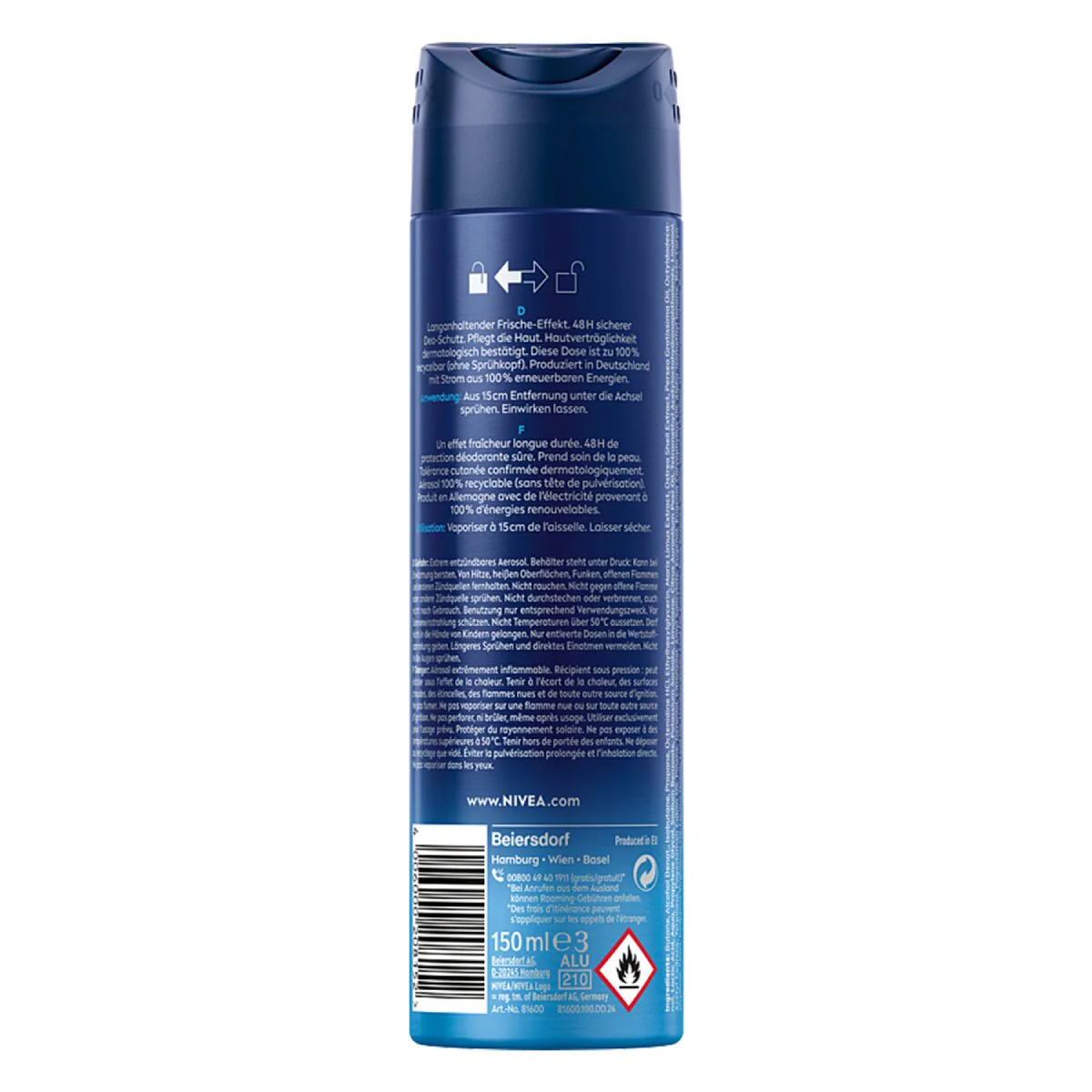 Men Fresh Active dezodorant spray 150ml - Image 4
