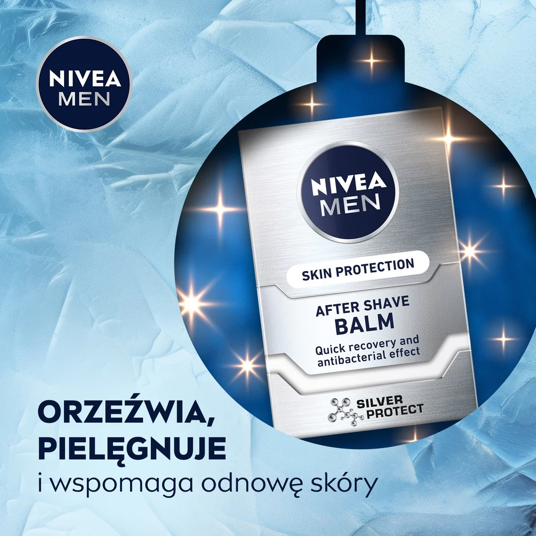 Men Gentle Recovery zestaw pianka do golenia 200ml + balsam po goleniu 100ml + żel pod prysznic 3w1 250ml + antyperspirant roll-on 50ml - Image 2