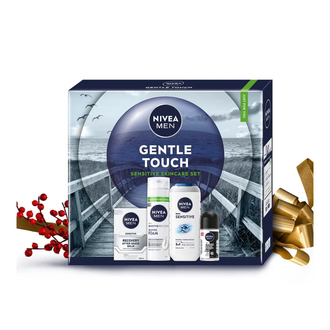 Men Gentle Touch zestaw pianka do golenia 200ml + balsam po goleniu 100ml + żel pod prysznic 3w1 250ml + antyperspirant roll-on 50ml - Image 7