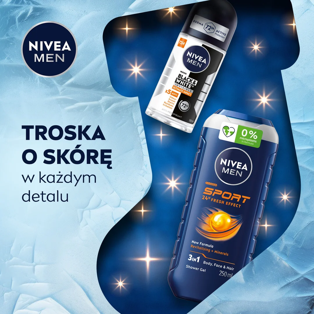 Men Get Active zestaw żel pod prysznic 3w1 250ml + antyperspirant roll-on 50ml - Image 3