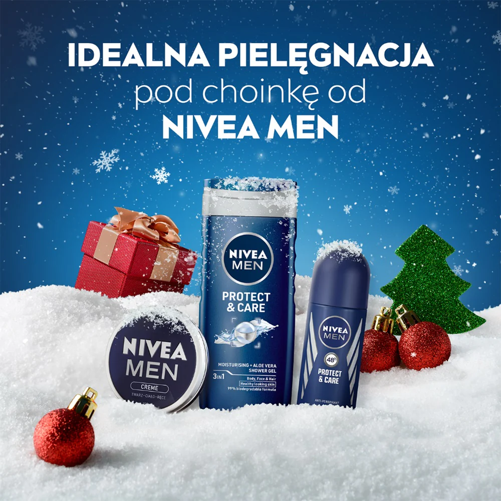Men Get Protected zestaw żel pod prysznic 3w1 250ml + antyperspirant roll-on 50ml + krem uniwersalny 75ml - Image 2