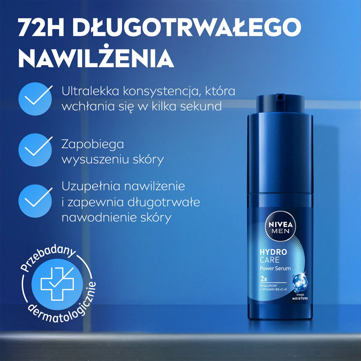 Men HydroCare power serum z kwasem hialuronowym 30ml - Image 9