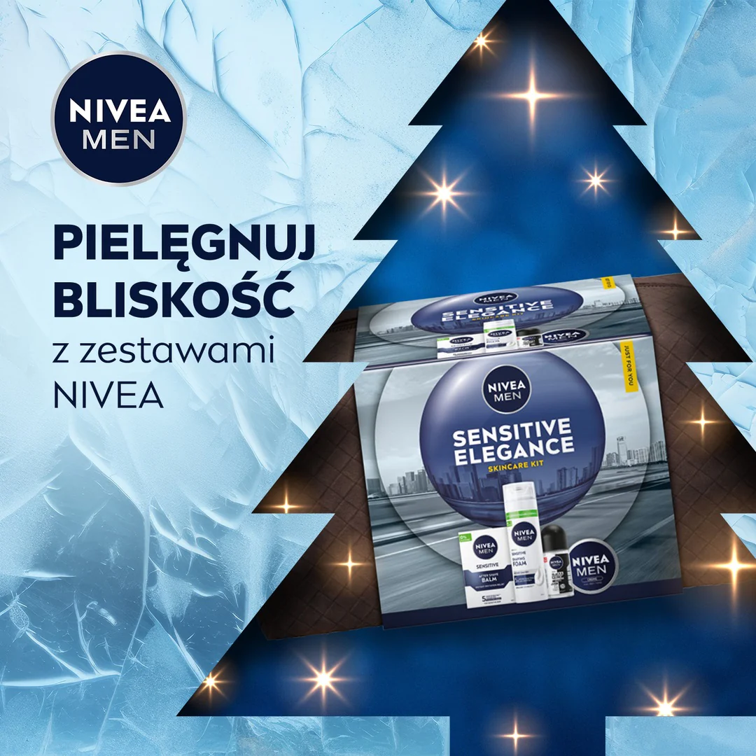 Men Sensitive Elegance zestaw łagodząca pianka do golenia 200ml + łagodzący balsam po goleniu 100ml + krem uniwersalny 100ml + antyperspirant roll-on 50ml + kosmetyczka - Image 2