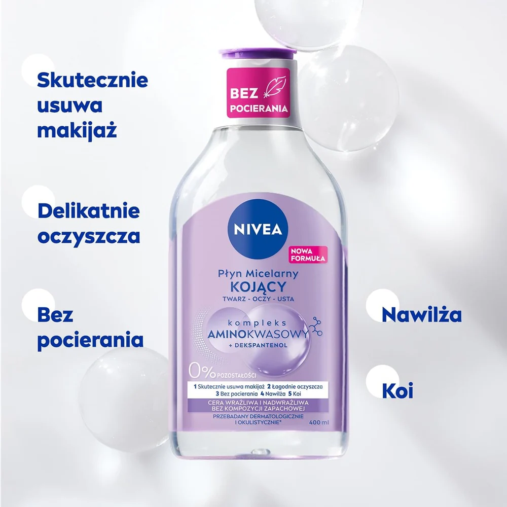 MicellAir kojący płyn micelarny cera wrażliwa i nadwrażliwa 400ml - Image 2