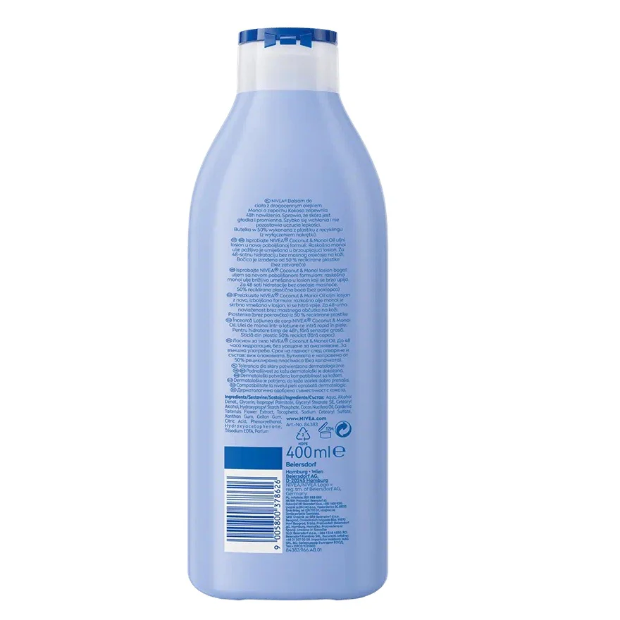 Oil in Lotion olejek w balsamie Kokos i Olejek Monoi 400ml - Image 2