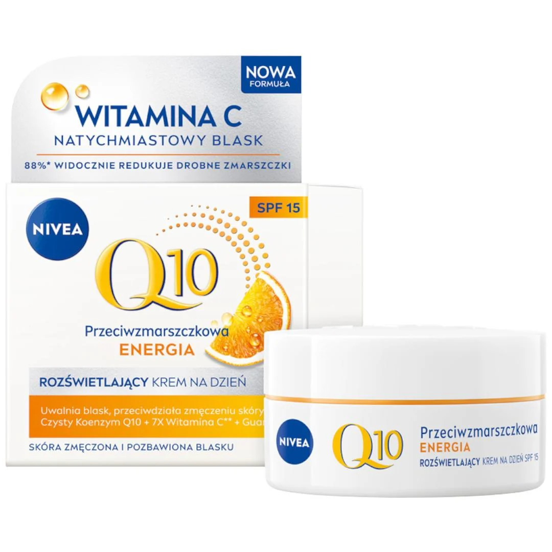 Q10 Energy zestaw rozświetlający krem na dzień 50ml + regenerujący krem na noc 50ml - Image 3