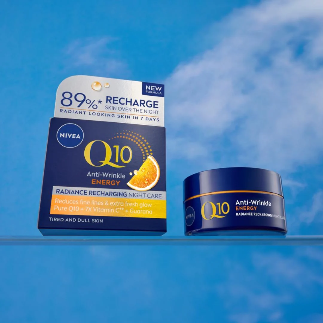 Q10 Energy zestaw rozświetlający krem na dzień 50ml + regenerujący krem na noc 50ml - Image 6