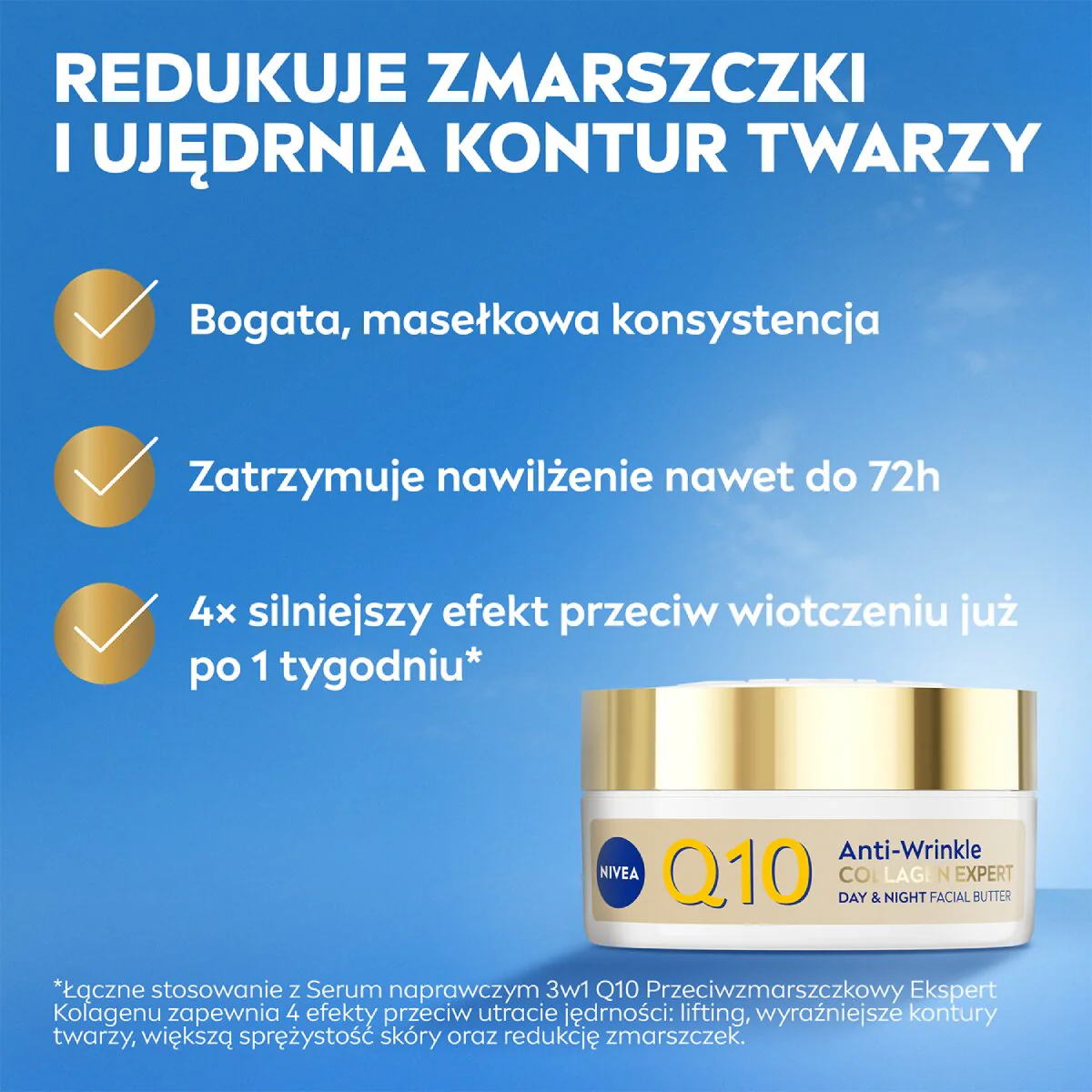 Q10 Przeciwzmarszczkowy Ekspert Kolagenu masełko do twarzy na dzień i noc 50ml - Image 9