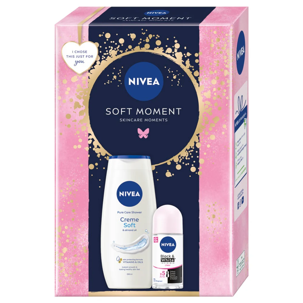 Soft Moment zestaw żel pod prysznic 250ml + antyperspirant roll-on 50ml