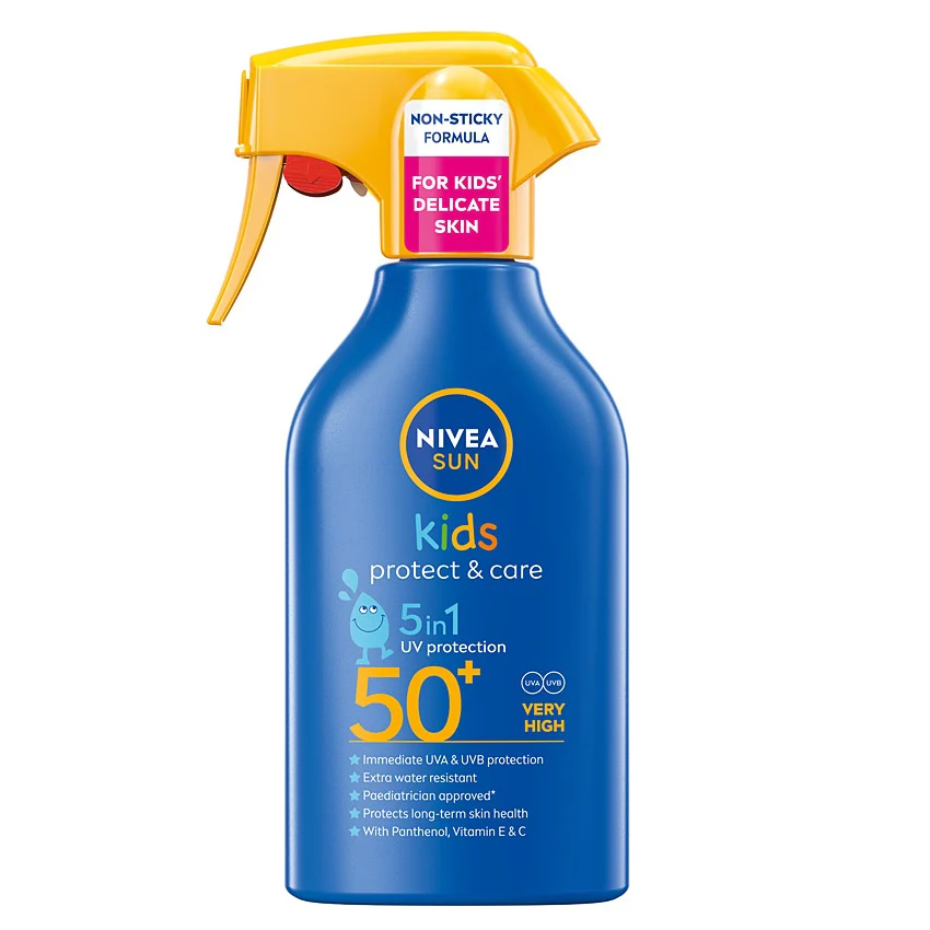 Sun Kids Protect & Care spray do opalania dla dzieci z bardzo wysoką ochroną SPF50+ 250ml