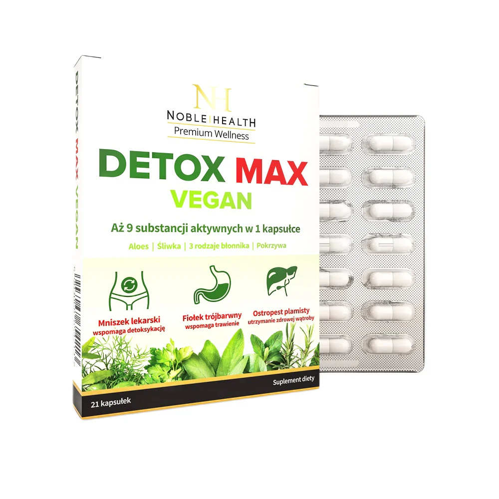 Detox Max Vegan suplement diety 21 kapsułek