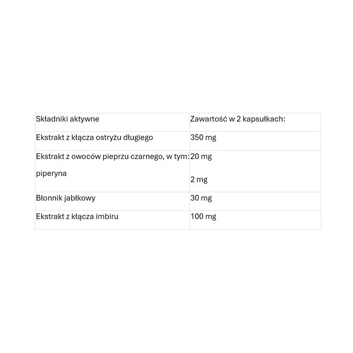 Kurkuma i Piperyna + Imbir suplement diety 60 kapsułek - Image 2