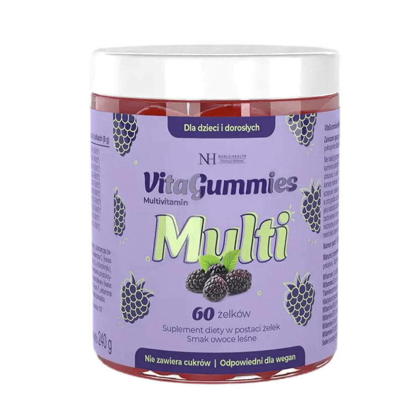 VitaGummies Multivitamin suplement diety w postaci żelek o smaku owoców leśnych 60 żelków