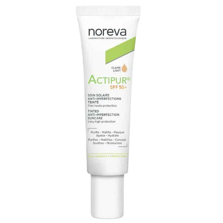 Actipur SPF50+ krem przeciwsłoneczny na niedoskonałości Light 30ml