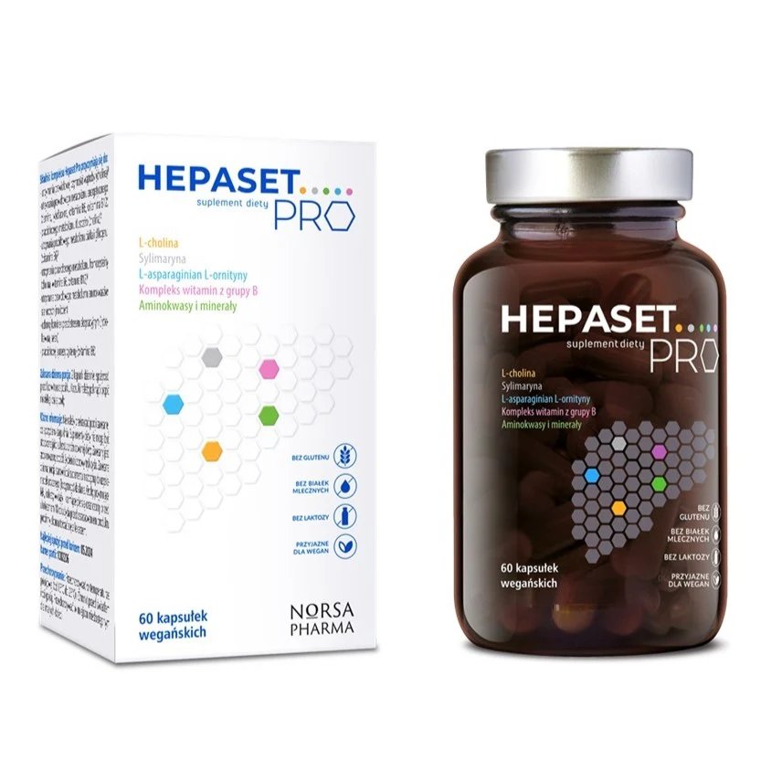 Hepaset Pro suplement diety 60 kapsułek