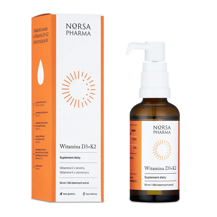 Witamina D3+K2 suplement diety w kroplach 50ml