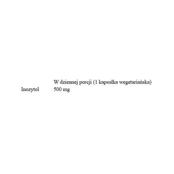 Inositol 500mg suplement diety 100 kapsułek wegańskich - Image 2