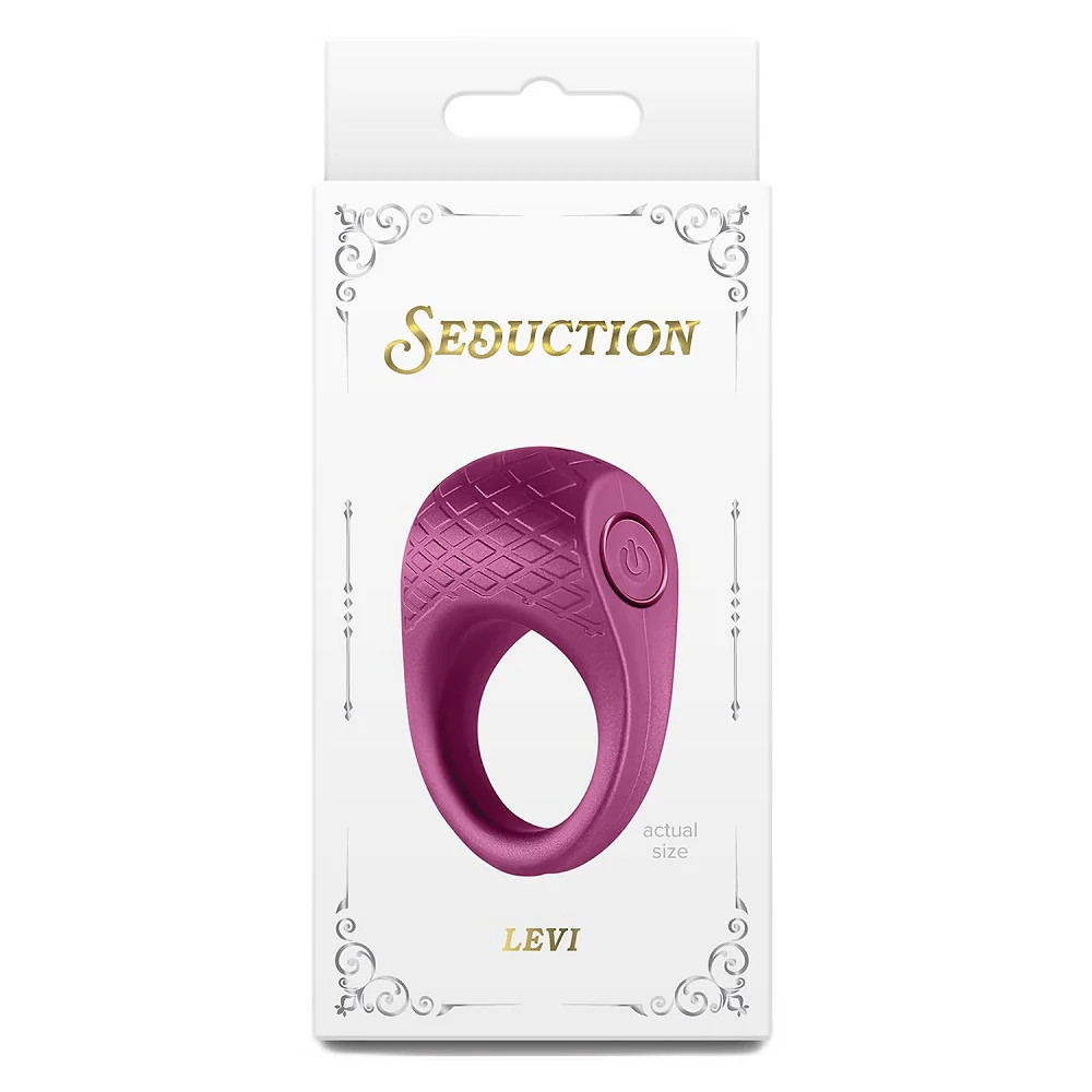 Seduction Levi pierścień erekcyjny Metallic Burgundy - Image 2