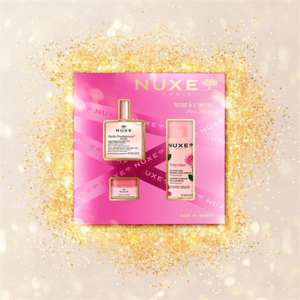 Pink Fever zestaw suchy olejek regenerujący 50ml + łagodząca woda micelarna 3w1 100ml + różany balsam do ust 15g - Image 2