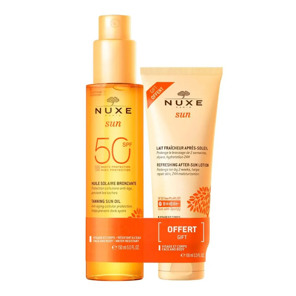 Sun zestaw olejek do opalania SPF50 150ml + balsam po opalaniu 100ml