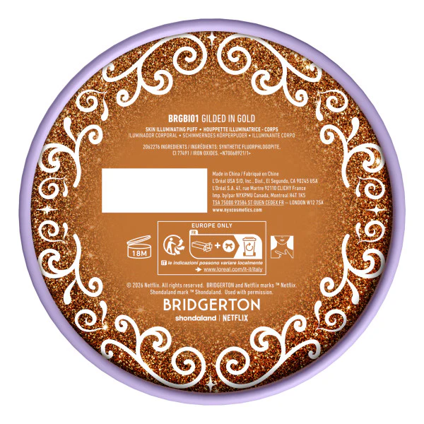 Bridgerton Royal Shimmer puszek do ciała z brokatem 8g - Image 6