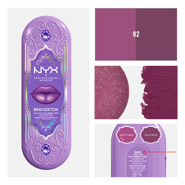 Bridgerton Royal Treasures 2-Piece Lip Kit zestaw błyszczyk i konturówka 2szt. - Image 11