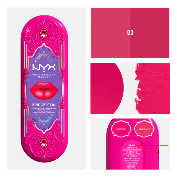 Bridgerton Royal Treasures 2-Piece Lip Kit zestaw błyszczyk i konturówka 2szt. - Image 14