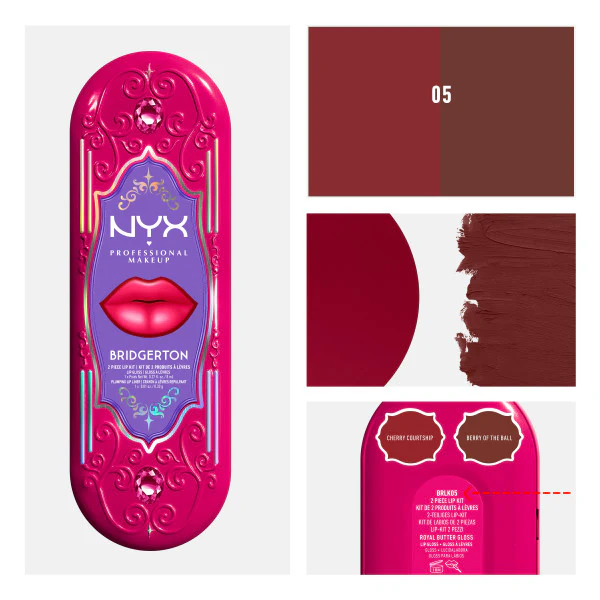 Bridgerton Royal Treasures 2-Piece Lip Kit zestaw błyszczyk i konturówka 2szt. - Image 26