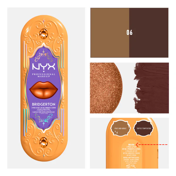 Bridgerton Royal Treasures 2-Piece Lip Kit zestaw błyszczyk i konturówka 2szt. - Image 33