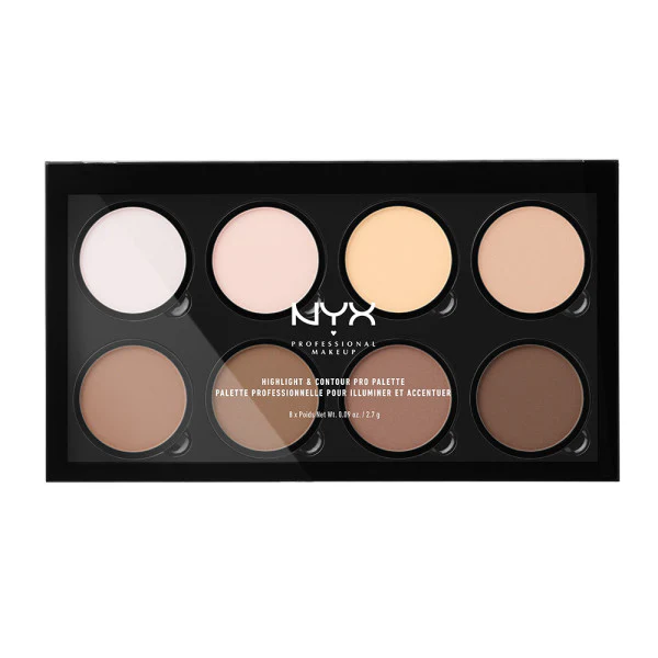 Highlight & Contour Pro Palette paleta do konturowania i rozświetlania 8x2.7g