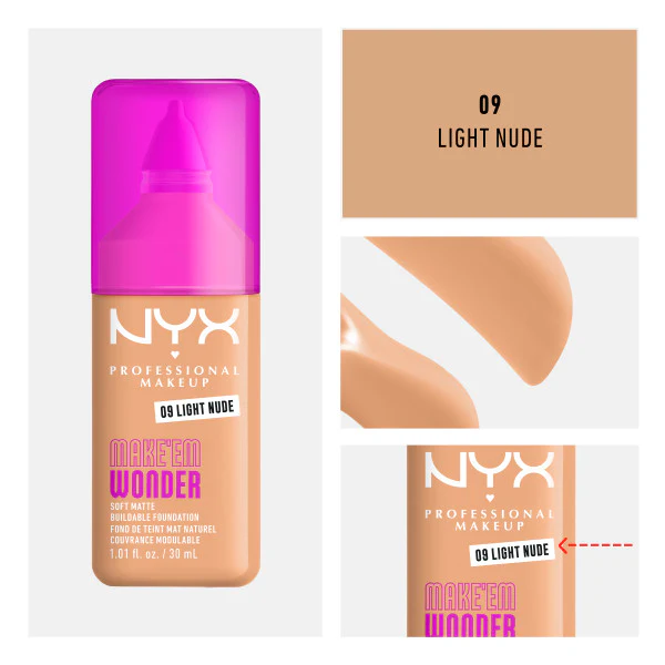 Make'Em Wonder podkład do twarzy z długotrwałym kryciem 30ml - Image 10