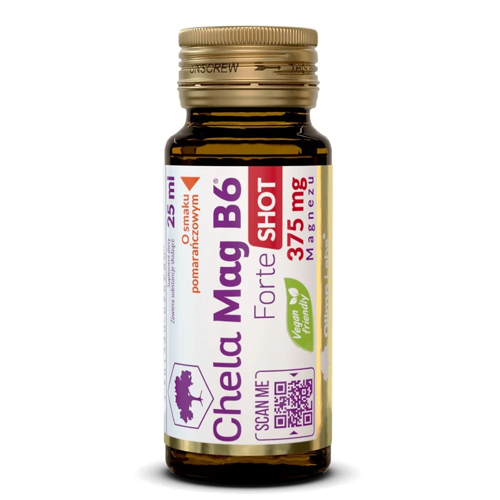 Chela-Mag B6 Forte Shot suplement diety smak pomarańczowy 25ml