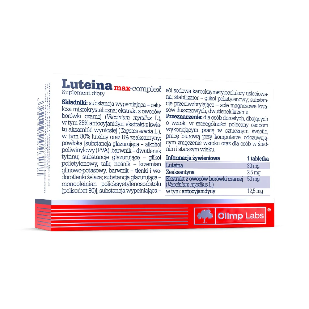 Luteina Max-Complex suplement diety 30 tabletek - Image 2