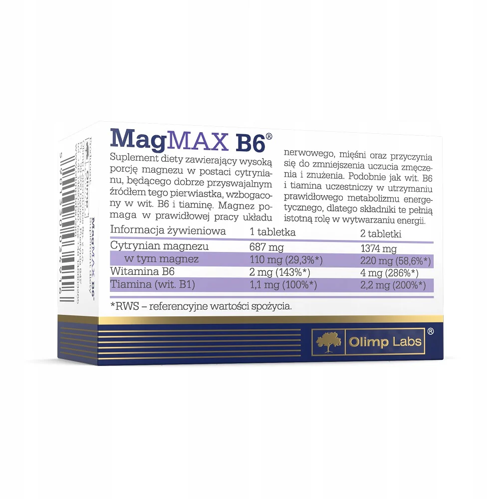 MagMax B6 suplement diety 50 tabletek - Image 2