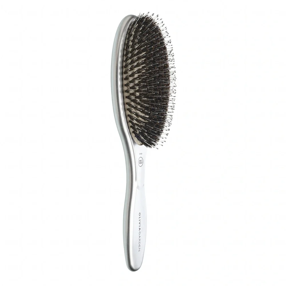 Expert Care Oval szczotka z włosów z dzika z jonizacją Silver - Image 3