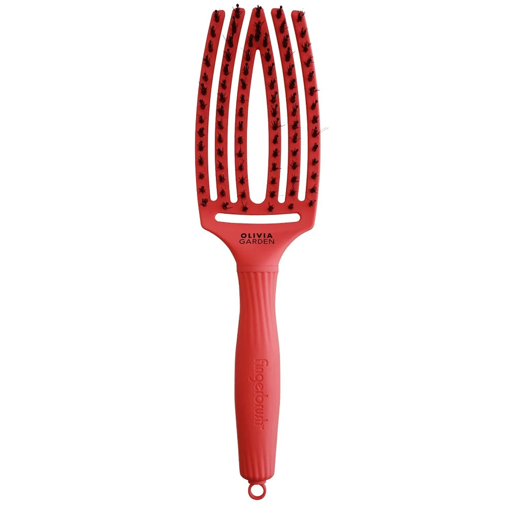 FingerBrush I'm Perfection Combo Medium szczotka do rozczesywania włosów Red Confidence